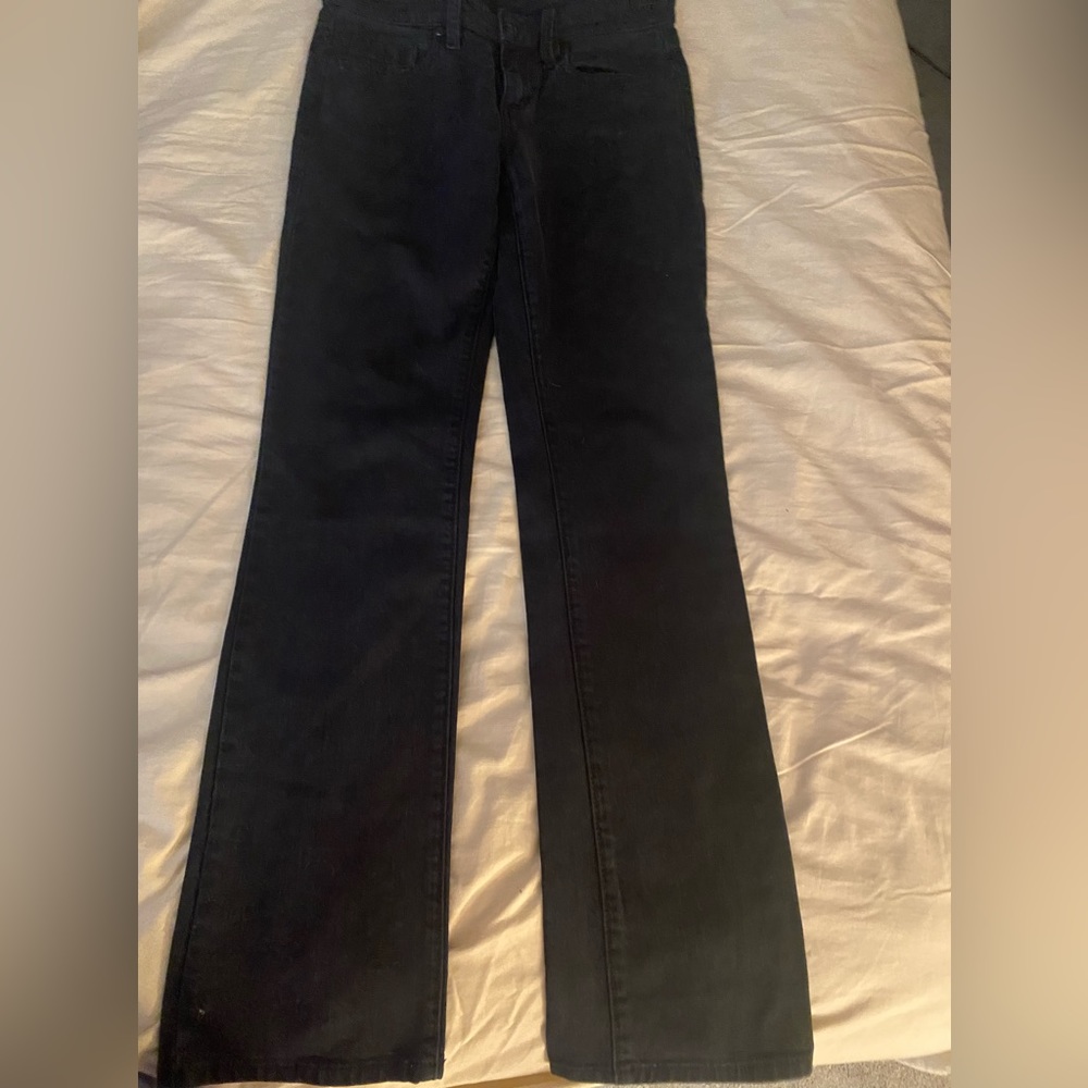 Hot looking BCBG Max Azeris Straight Leg Jeans in Shadow wash.